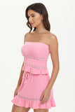 Towel Terry Lace Trim Tube Top - Juicy Couture